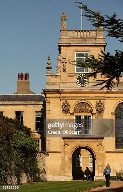 Student walks through Trinity College as Oxford University commences its academic year on October 8, 2009 in Oxford, England. Oxford University has a...