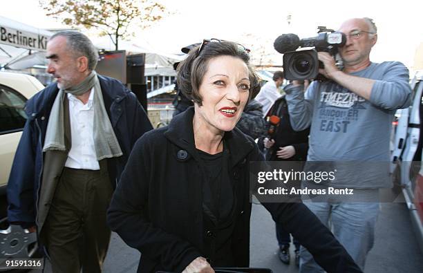 German writer Herta Mueller attends a press conference on October 8, 2009 in Berlin, Germany. 56-year-old Romanian-born German writer Herta Mueller...