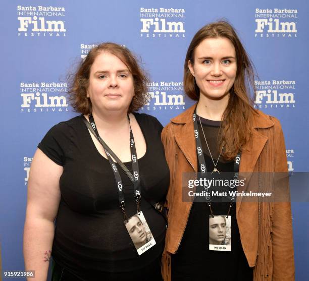 Producer Birgitta Bjornsdottir and director Asa Hjorleifsdottir at a screening of 'The Swan' during The 33rd Santa Barbara International Film...