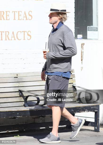 Owen Wilson is seen on February 08, 2018 in Los Angeles, California.