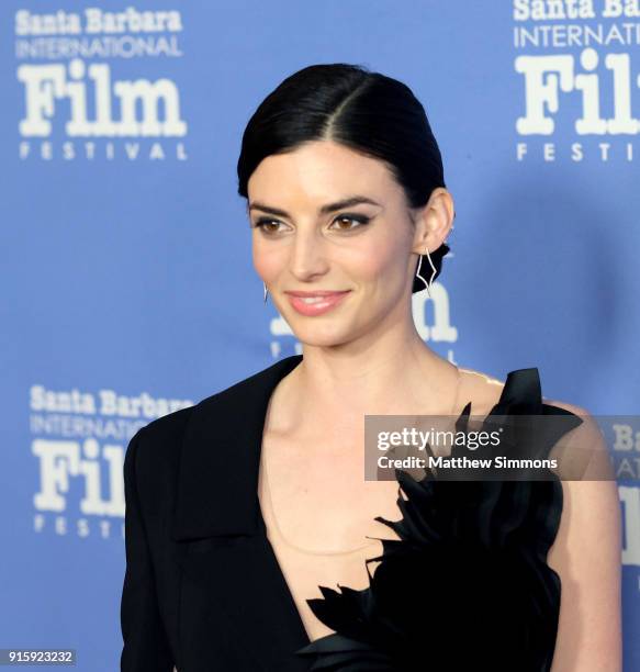 Actress Rachele Schank at The American Riviera Award Honoring Sam Rockwell during The 33rd Santa Barbara International Film Festival at Arlington...