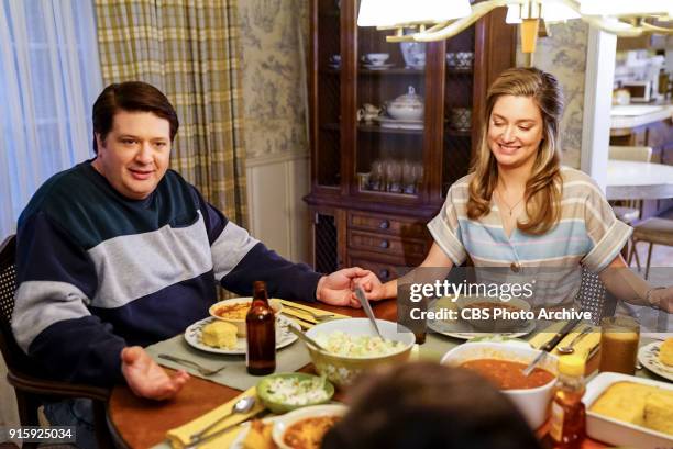 Potato Salad, a Broomstick, and Dad's Whiskey" - Pictured: George, Sr. And Mary . When Mary takes a job as church secretary, she finds herself...