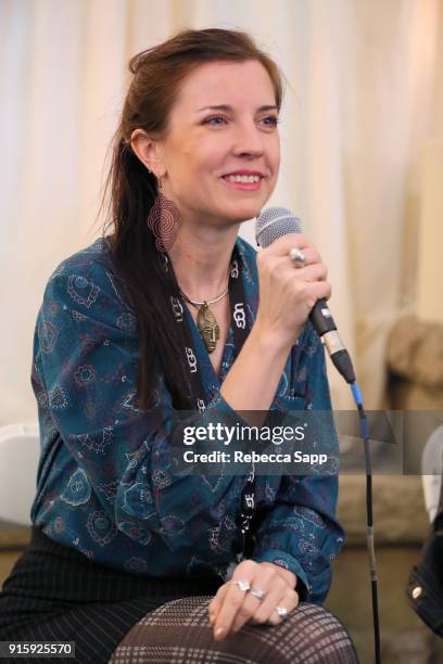 Director Terje Toomistu speaks at the International Filmmakers Seminar during The 33rd Santa Barbara International Film Festival at The Lobero...