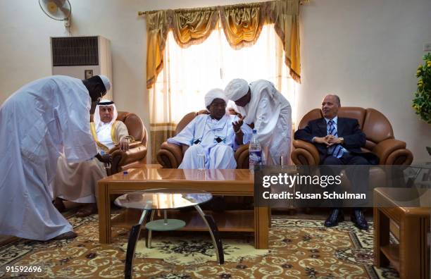 Joint Qatar, African Union, and League of Arab Sates delegation visits the African Union & UNAMID headquarters for a briefing on the political,...