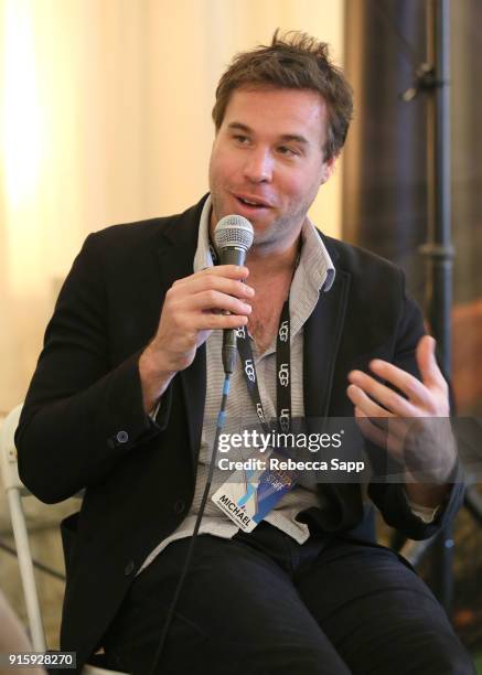 Moderator Michael Albright at the International Filmmakers Seminar during The 33rd Santa Barbara International Film Festival at The Lobero Theatre on...