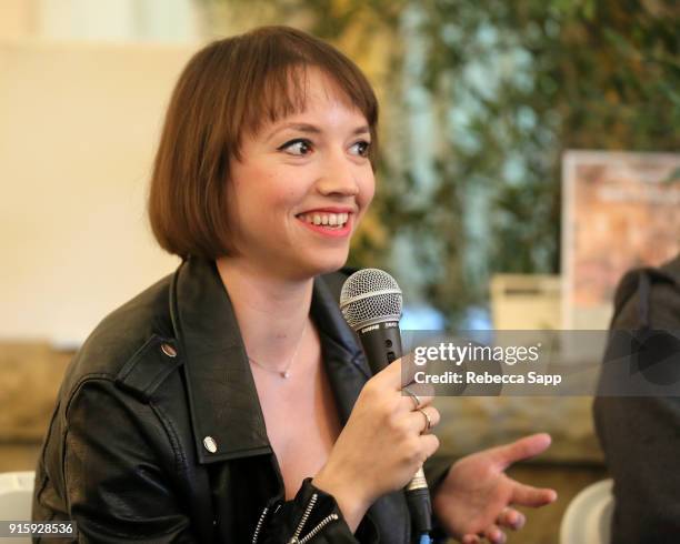 Director Tereza Nvotova speaks at the International Filmmakers Seminar during The 33rd Santa Barbara International Film Festival at The Lobero...