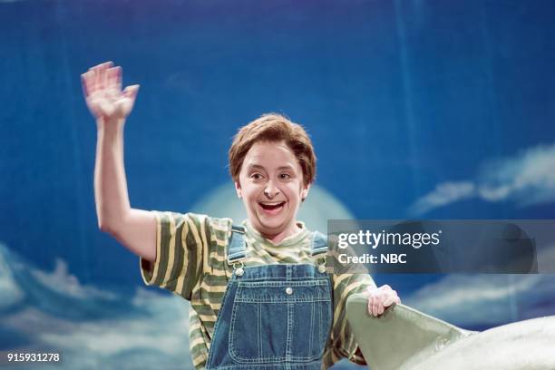 Episode 16 -- Pictured: Rachel Dratch as David Mack Wilson/Elian Gonzales during "Elian, The Cuban Boy!" skit on April 8, 2000 --