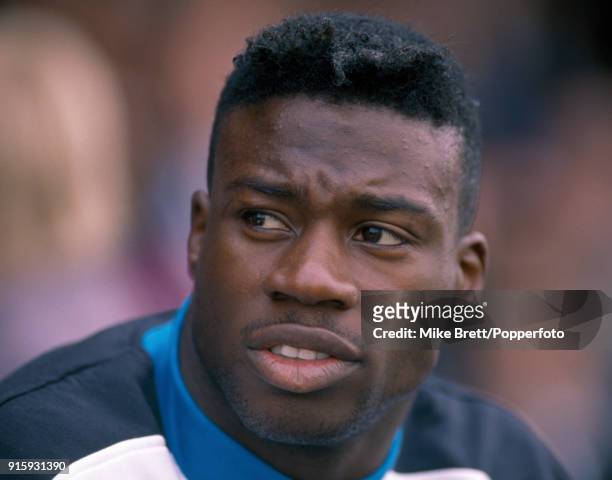 Martin Offiah of Widnes rugby league, circa 1989.