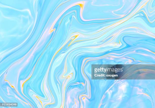 abstract pastel colored marble effect painting - marbled effect 個照片及圖片檔