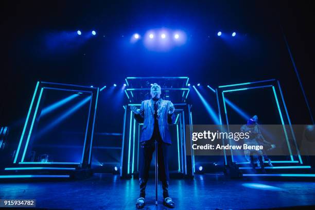 Vince Clarke and Andy Bell of Erasure perform at O2 Apollo Manchester on February 8, 2018 in Manchester, England.