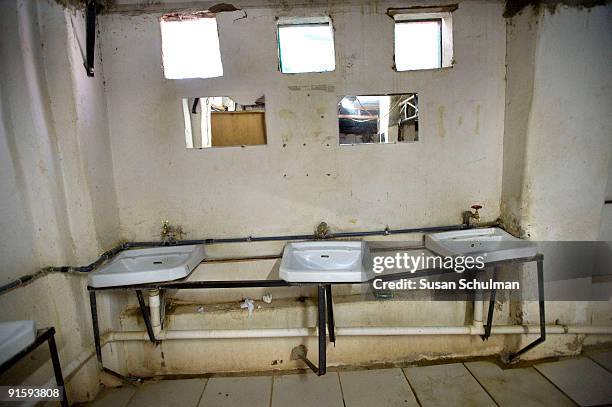 The toilet facilities used by CivPol at their UNAMID accomodation. While the idea was for CivPol to live off-base amongst the people they serve, this...