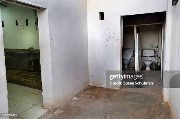 The toilet facilities used by CivPol at their UNAMID accomodation. While the idea was for CivPol to live off-base amongst the people they serve, this...