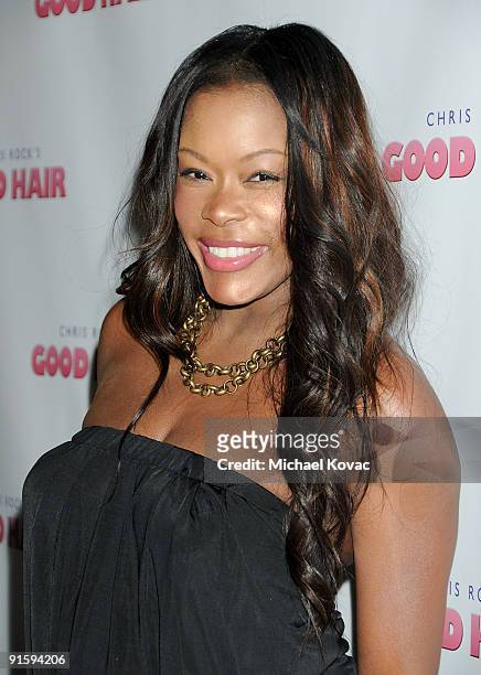 Actress Golden Brooks arrives at the "Good Hair" Los Angeles Premiere at Majestic Crest Theatre on October 1, 2009 in Los Angeles, California.