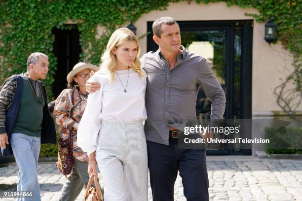 The Gardens at Giverny" Episode 307 -- Pictured: Emma Greenwell as Mary Cox, Hugh Dancy as Cal Roberts --