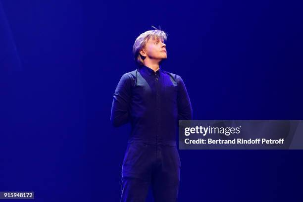 Alex Lutz performs in his One Man Show At L'Olympia on February 8, 2018 in Paris, France.