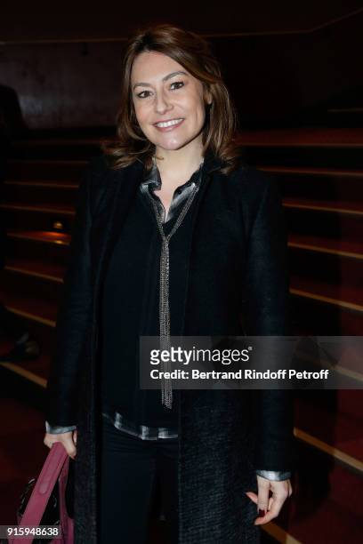 Shirley Bousquet attends the Alex Lutz One Man Show At L'Olympia on February 8, 2018 in Paris, France.