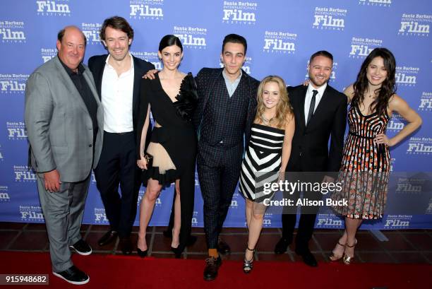 Actor Brian Baumgartner, director Anthony Sabet, actress Rachele Schank, actor Luke Brandon Field, actress Kelly Stables, producer Matt DeMarco and...