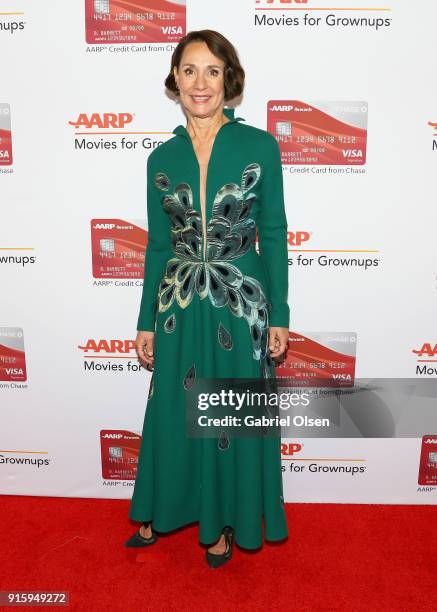 Laurie Metcalf attends AARP's 17th Annual Movies For Grownups Awards at the Beverly Wilshire Four Seasons Hotel on February 5, 2018 in Beverly Hills,...