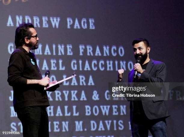 Roger Durling and Adrian Molina attend the screening and Q&A of 'Coco' at the 33rd annual Santa Barbara International Film Festival at Arlington...