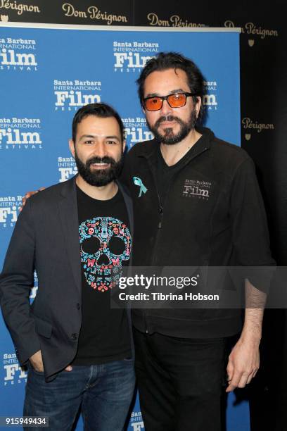 Adrian Molina and Roger Durling attend the screening and Q&A of 'Coco' at the 33rd annual Santa Barbara International Film Festival at Arlington...