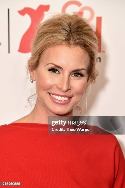 Model Niki Taylor attends the American Heart Association's Go Red For Women Red Dress Collection 2018 presented by Macy's at Hammerstein Ballroom on...