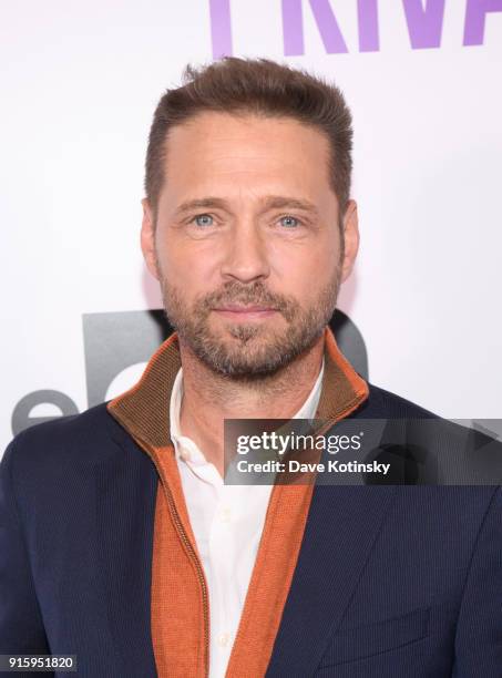 Actor Jason Priestley arrives at the ION Television Private Eyes Launch Event on February 8, 2018 in New York City.