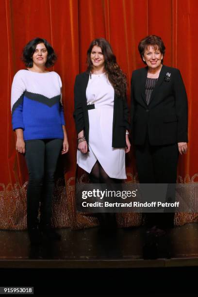 Myriam El Khomri, State Secretary for Equality between Women and Men, Marlene Schiappa and Roselyne Bachelot; They will play the "Vaginal Monologues...