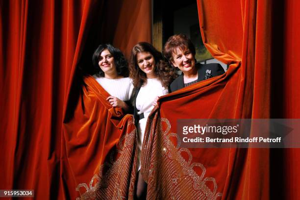 Myriam El Khomri, State Secretary for Equality between Women and Men, Marlene Schiappa and Roselyne Bachelot; They will play the "Vaginal Monologues...