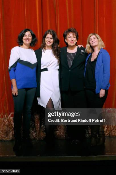 Myriam El Khomri, State Secretary for Equality between Women and Men, Marlene Schiappa, Roselyne Bachelot; They will play the "Vaginal Monologues -...
