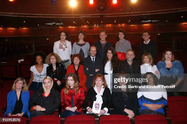 Members and actors of the Festival : Top Row Delphine Horvilleur, Emma la Clown, Charles Berlng, Stephanie Bataille, Alain Fromager; Middle Row...