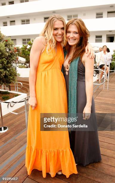 Actress Dominique Swain and make-up artist Alexis Swain attend the Dior Beauty Luncheon held at Hotel Shangri-La on June 3, 2009 in Santa Monica,...