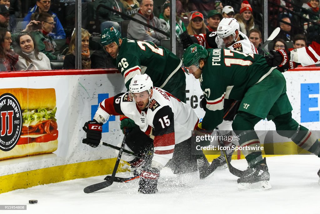 NHL: FEB 08 Coyotes at Wild