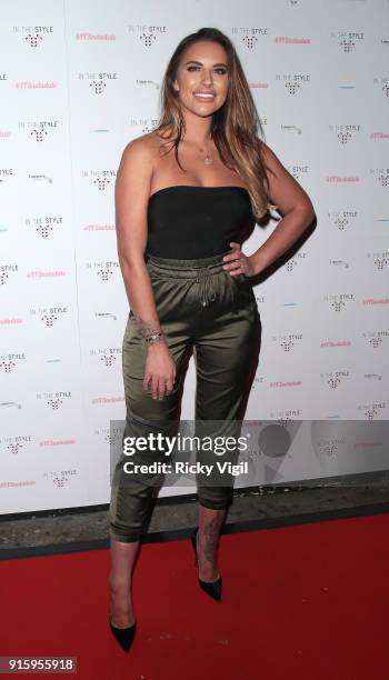 Jess Shears attends In The Style TOTES OVER IT Valentine's Party at Libertine on February 8, 2018 in London, England.