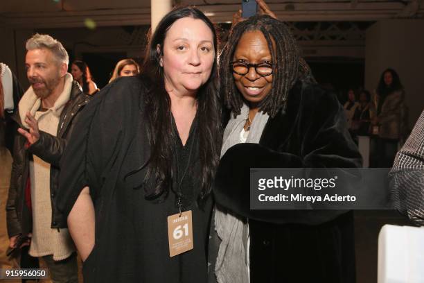 Publicist Kelly Cutrone and actor Whoopi Goldberg attend the Ceremony: Xuly.Bet x Mimi Prober x Hogan McLaughlin front row during New York Fashion...