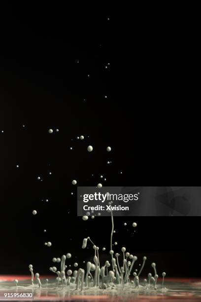 dancing color with sound in black background studio shot - dancing studio shot stock pictures, royalty-free photos & images
