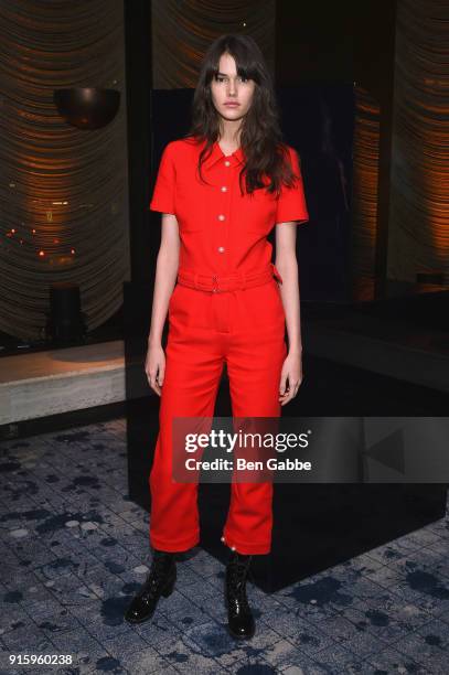 Vanessa Moody attends the Stuart Weitzman FW18 Presentation and Cocktail Party at The Pool on February 8, 2018 in New York City.