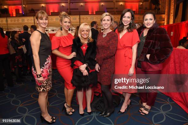 Guests attend the American Heart Association's Go Red For Women Red Dress Collection 2018 presented by Macy's at Hammerstein Ballroom on February 8,...