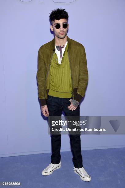 Zayn Malik attends the Tom Ford Fall/Winter 2018 Women's Runway Show at the Park Avenue Armory on February 8, 2018 in New York City.