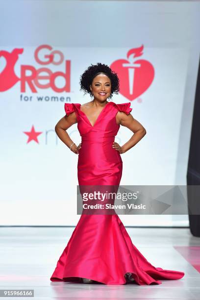 Actor Lynn Whitfield onstage at the American Heart Association's Go Red For Women Red Dress Collection 2018 presented by Macy's at Hammerstein...