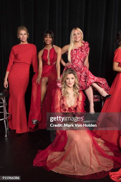 Attend the American Heart Association's Go Red For Women Red Dress Collection 2018 presented by Macy's class photo at Hammerstein Ballroom on...