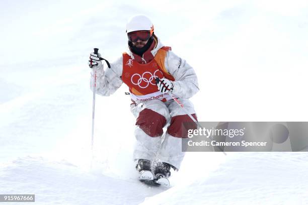 Philippe Marquis of Canada competes during the Men's Freestyle Skiing Moguls qualifying ahead of the PyeongChang 2018 Winter Olympic Games at Phoenix...