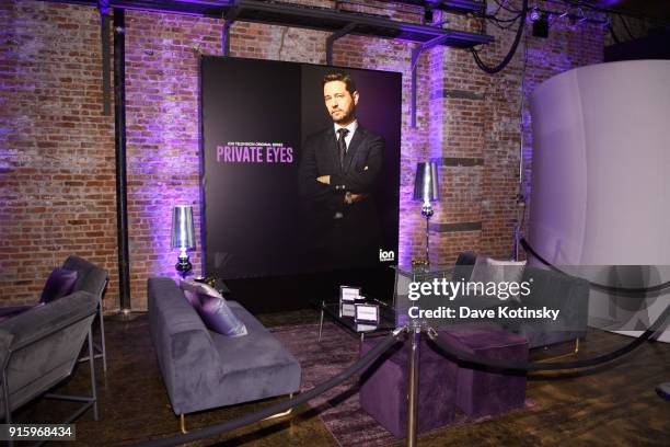 Atmosphere at the ION Television Private Eyes Launch Event on February 8, 2018 in New York City.