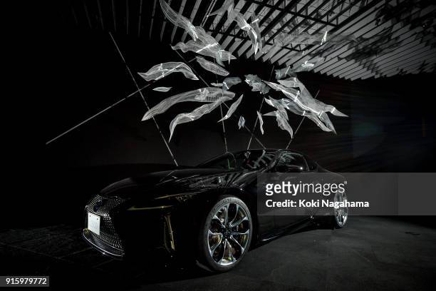 With LEXUS LC] by Akinori Goto is displayed at the Media Ambition Tokyo at Roppongi Hills on February 8, 2018 in Tokyo, Japan. The human body is...