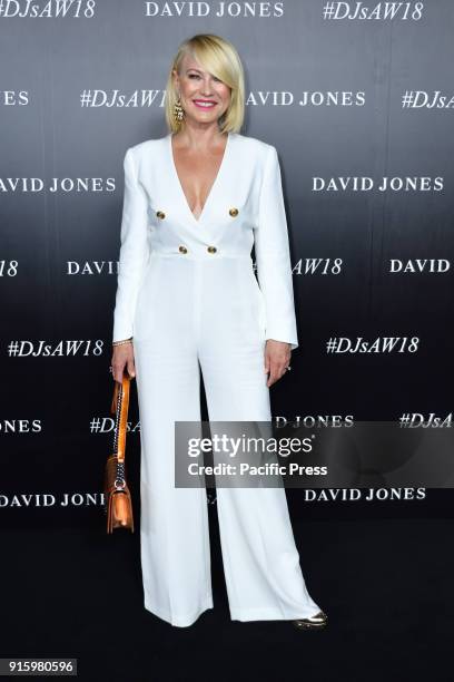 Kerri-Anne Kennerley arriving at the David Jones Autumn Winter 2018 Collections Launch at Australian Technology Park.