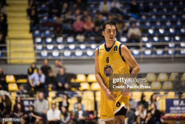 Sasha Vujacic during the Eurocup Basketball Match. Fiat Turin Auxilium vs Zenit st Petersburg. Zenit st Petersburg won 73-87.