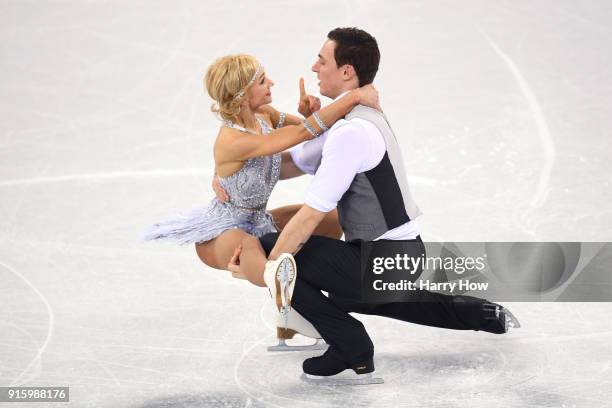 Aljona Savchenko and Bruno Massot of Germany compete in the Figure Skating Team Event - Pair Skating Short Program during the PyeongChang 2018 Winter...