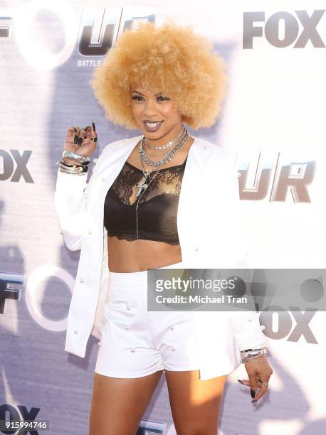 Lex Lu attends FOX's "The Four: Battle For Stardom" Season Finale viewing party held at Delilah on February 8, 2018 in West Hollywood, California.
