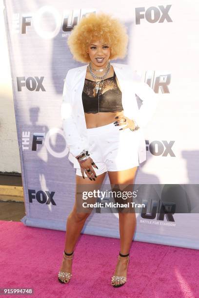 Lex Lu attends FOX's "The Four: Battle For Stardom" Season Finale viewing party held at Delilah on February 8, 2018 in West Hollywood, California.