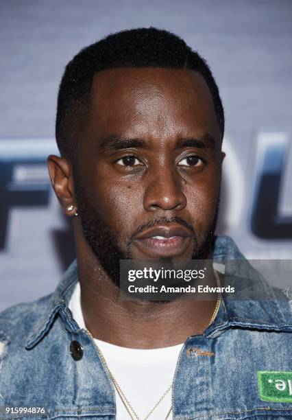 Rapper Sean "Diddy" Combs arrives at FOX's "The Four: Battle For Stardom" Season Finale Viewing Party at Delilah on February 8, 2018 in West...