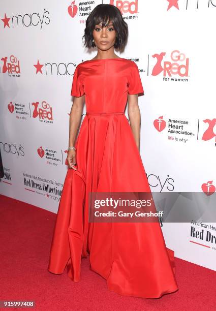 Zuri Hall attends the Red Dress / Go Red For Women Fashion Show at Hammerstein Ballroom on February 8, 2018 in New York City.